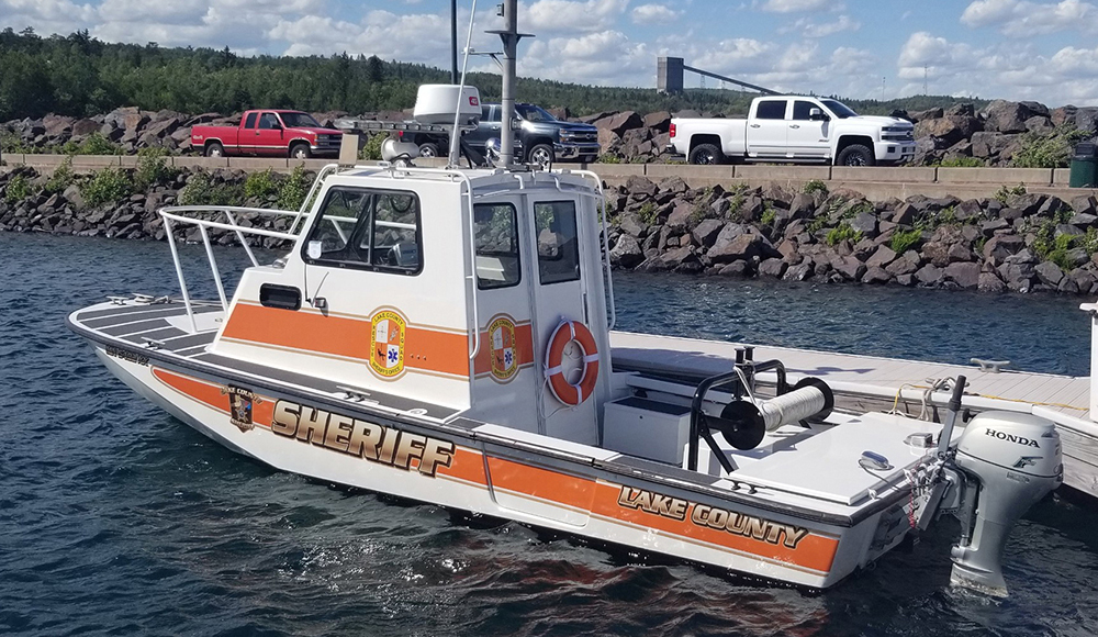 Julian Boatworks Boston Whaler restoration of sheriff rescue.